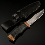 0049651 Златоуст Нож туристический Юнона (кожа)