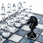 Шахматы с перламутром и фигурами из хрусталя 45х45 см, фотография 6. Интернет-магазин ЛАВКА ПОДАРКОВ