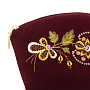 Косметичка "Заря". Бордовая с вышивкой, фотография 3. Интернет-магазин ЛАВКА ПОДАРКОВ
