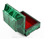 0013707 /17*13*9см  Нат.камень Шкатулка ЛАРЕЦ ВЫСОКИЙ Малахит 