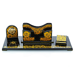 0069622 Хохлома настольный НАБОР черная кудрина Р17