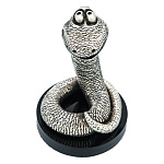 100108 -170008  Гальванопластика Серебро925* Статуэтка ЗМЕЯ Символ 2025 года