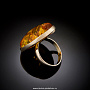 Кольцо с янтарем (серебро 925*) 5.88 гр., фотография 2. Интернет-магазин ЛАВКА ПОДАРКОВ