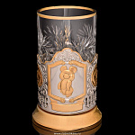 0021445 Подстаканник никелированный "Олимпйский Мишка" сер/зол ПРЕЗЕНТ