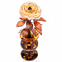 Янтарная композиция "Роза в вазе", фотография 4. Интернет-магазин ЛАВКА ПОДАРКОВ