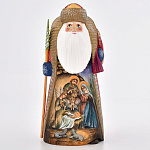 0011154/25 см Скульптура из дерева "Дед Мороз. РОЖДЕСТВО"  h ок 25см