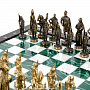 Шахматы из натурального камня с бронзовыми фигурами "Русь", фотография 2. Интернет-магазин ЛАВКА ПОДАРКОВ
