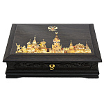 Шкатулка с янтарем "Столица"