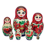 Матрешка Семеновская "Россиянка" 7 мест