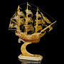 Скульптура из натурального янтаря "Корабль", фотография 2. Интернет-магазин ЛАВКА ПОДАРКОВ