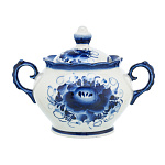 201518 Гжель САХАРНИЦА  ВЕСНА, 0,5 л, Авт.работа.