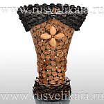 0028315  ВАЗА ИЗ КОСТОЧЕК персика БОЛЬШАЯ