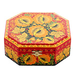 67902/17*16-кр Хохлома Шкатулка ВОСЬМИУГОЛЬН. Р 30 Н 0549