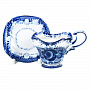 Чайная пара "Утро". Гжель, фотография 2. Интернет-магазин ЛАВКА ПОДАРКОВ