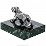 Статуэтка из серебра 925* на каменной подставке "Тигр", фотография 3. Интернет-магазин ЛАВКА ПОДАРКОВ