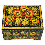 14005/17*13 Хохлома Шкатулка под украшения  арт Р59
