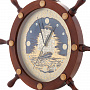 Часы настенные в виде штурвала "Свежий ветер". Златоуст, фотография 3. Интернет-магазин ЛАВКА ПОДАРКОВ