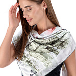 007108906 ПЛАТОК шелк 100% 89*89см ручной подшив в П/У