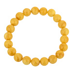 00712031-НП 11,3 гр 10 мм БРАСЛЕТ из натурального пейзажного янтаря "ШАРЫ"