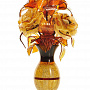 Янтарные "Розы в вазе" , фотография 1. Интернет-магазин ЛАВКА ПОДАРКОВ