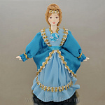 0016230 Кукла "Купчиха Сословный костюм.сер. 19 в Россия" ((0263))