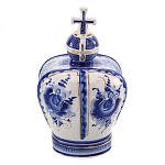 -1л Фарфор ШТОФ "Корона" кобальт в золоте) 1л (734)