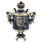 0068909 Самовар Малютка "РОССИЯ" патина