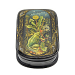   лаковая миниатюра ШКАТУЛКА "Лягушка с одуванчиком"9,5*7**3см Авт.Краснов