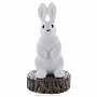 Скульптура из натурального камня "Кролик на пне". Ангидрид, фотография 1. Интернет-магазин ЛАВКА ПОДАРКОВ