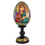 Пасхальное яйцо на подставке "Божья Матерь Страстная"
