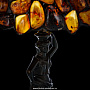 Настольная лампа из янтаря и бронзы. Высота 47 см, фотография 4. Интернет-магазин ЛАВКА ПОДАРКОВ
