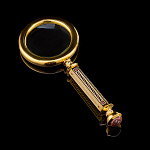 Лупа с позолотой и яшмой. Златоуст