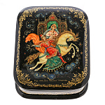 0061390/10*8см Лаковая миниатюра Палех ШКАТУЛКА "Сивка-бурка" Иванова