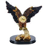 0080415-НП Изделие из янтаря СКУЛЬПТУРА "ОРЕЛ НА ВЕТКЕ" 20*23*11см