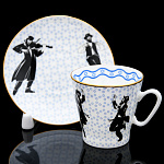 0070046 Фарфор Кофейная пара "СЕМЬ СОРОК" объем 80 мл