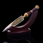 Нож для бумаг на подставке "Кабинетный". Златоуст