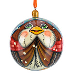 0073360/550192 ШАР новогодний ''ВОРОБЕЙ" ок.7см  