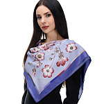 0033312 89*89см Платок-661-13 ППс "ЧИСТЫЕ РОСЫ" шелк 100% 