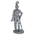 0080121 Олов.миниатюра некраш. 6-11мм Офицер 1-го Карабинерного полка. Франция, 1810-15 гг.