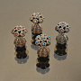 0016968  Юв.Миниатюра Колокольчик "Букет"  Бронза, Фианиты, фотография 1. Интернет-магазин ЛАВКА ПОДАРКОВ