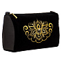 Косметичка "Игра". Черная с вышивкой, фотография 1. Интернет-магазин ЛАВКА ПОДАРКОВ