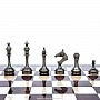 Современные подарочные шахматы с металлическими фигурами 48х48 см , фотография 5. Интернет-магазин ЛАВКА ПОДАРКОВ