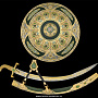Набор "Византия" (клыч со щитом) Златоуст, фотография 1. Интернет-магазин ЛАВКА ПОДАРКОВ