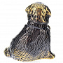 Сувенир с янтарем "Собака сенбернар", фотография 2. Интернет-магазин ЛАВКА ПОДАРКОВ