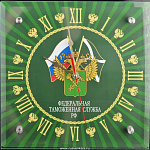 0021891 ЧАСЫ-ПАННО "Таможенникам РФ"28*28см  в ПУ 