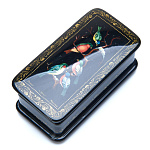 0053890/7*3см  Шкатулка лаковая миниатюра Холуй "ОДИНОКАЯ ПТИЦА" 163,7