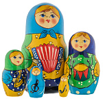 Матрешка "Традиционная с гармошкой" 5 мест