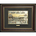  /25*32см Офорт цветной "История РЖД Вокзалы" 