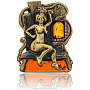 Магнит с янтарем "Банщица", фотография 1. Интернет-магазин ЛАВКА ПОДАРКОВ