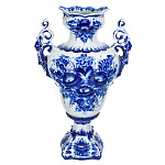  Гжель Ваза авторская 38см  Авт. Комаров (Тарыгин) в коб